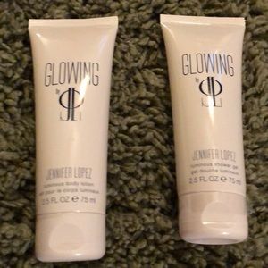 Lotion & Shower Gel. Eyeshadow & Lip Liner.